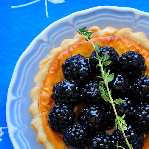 Goat Cheese and Blackberry Tart Crop