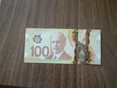 New Canada $100 bill. by Sunshine Gorilla
