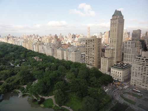 View from hotel room over Central Park