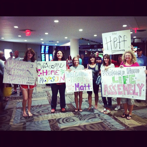 Waiting on our loved ones to come off plane!!! Woot!!! @lifeassembly #boliviamissions