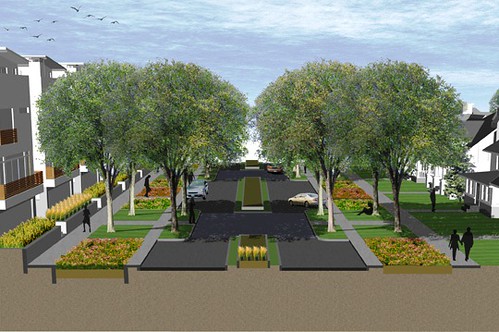 street redesign at Mariposa (courtesy of Wenk Associates Planners & Landscape Architects)