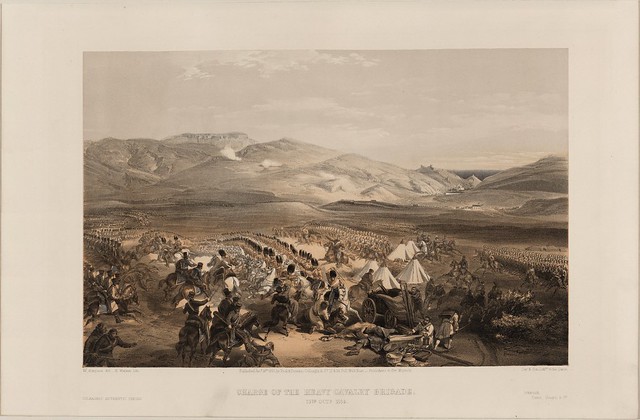 Charge of the heavy cavalry brigade, 25th Octr. 1854