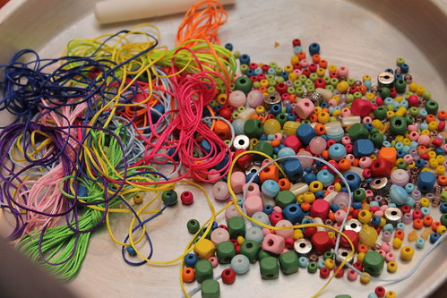 Making Bead Necklaces and Stuff