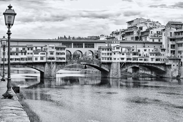 The Famous Old Bridge in Florence, Italy