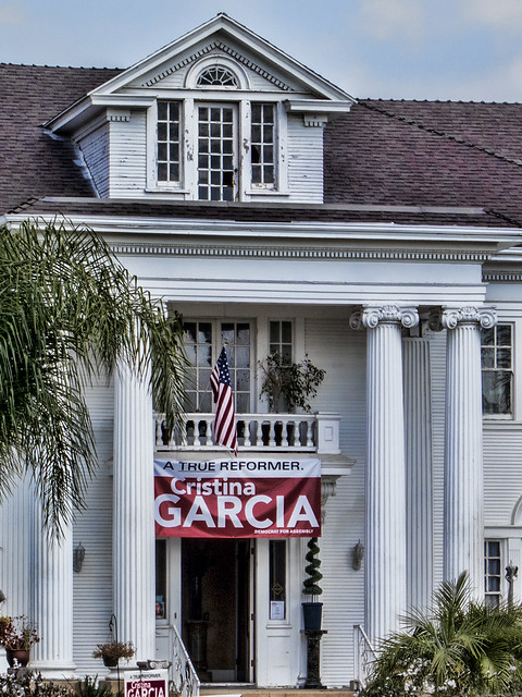 Rives Mansion campaigning for Cristina Garcia