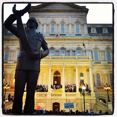 #baltimore city hall at the #trayvon protest
