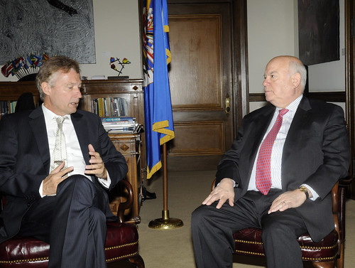 Secretario General recibe visita del Embajador de Alemania en Estados Unidos