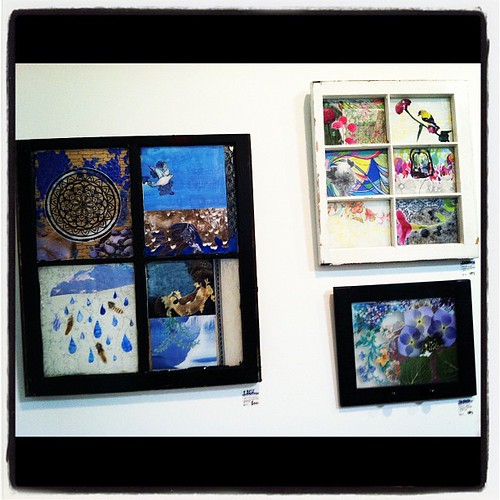 Mixed media pieces by @moniquealexis . Awesomeness - and I own one!