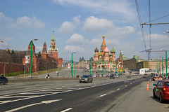La Place rouge depuis le pont Bolshoy Moskvoretsky