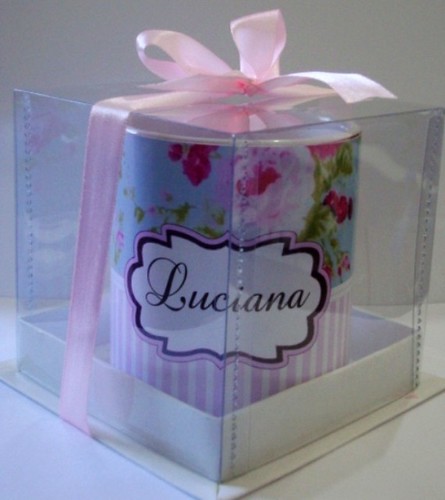 Caneca personalizada aniversario da Luciana by by Luciana Godoy - Lembrancinhas Personalizadas