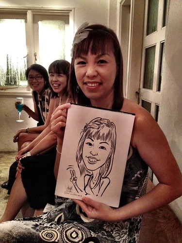 Caricature live sketching for Diageo Singapore Pte Ltd - 9