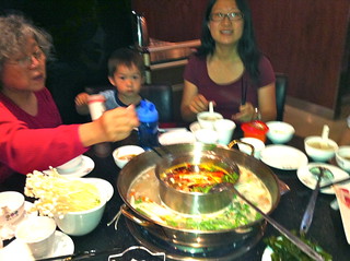 hot pot with family