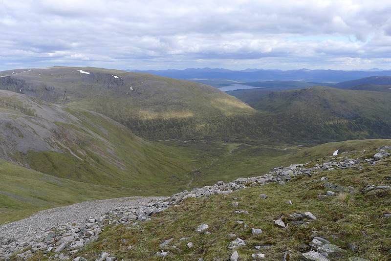 Looking across the Uisge Labhair to Ben Alder