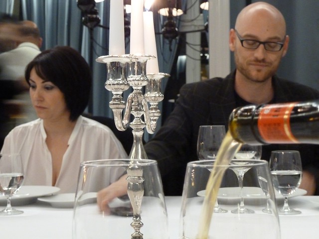 @gastrogolfa y @elcocinerofiel  en la cena en Terraza del Casino de Madrid