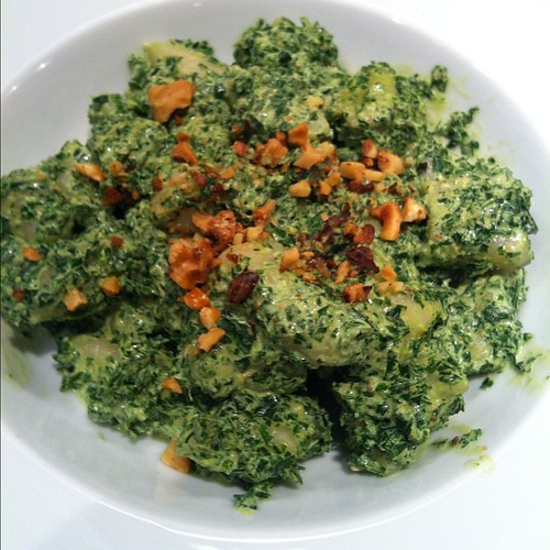 DIY Gnocchi with DIY Kale Pesto by benjaminrickard