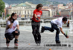 Presentación de la novena edición de la prueba familiar Bilbao en patines. 