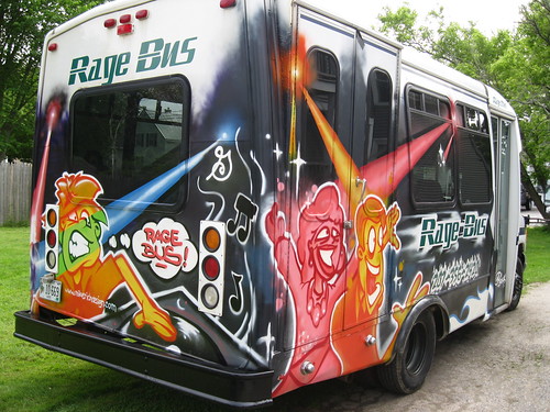 http://www.mikerichdesign.com/   The RAGE Bus by Muy Rico