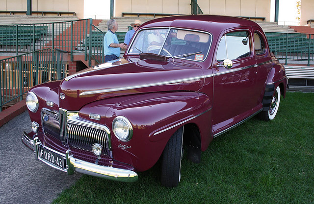 A beautifully restored 42 Ford that was part of the early Ford V8 club's