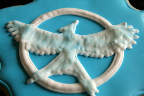 Hunger Games Mockingjay Cookie.