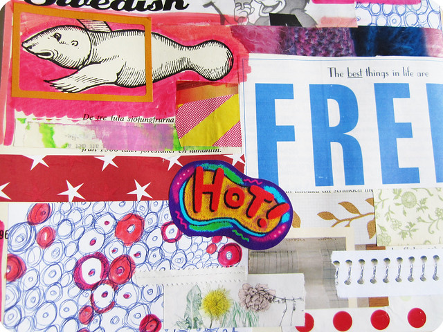 Art journal detail: hot and free