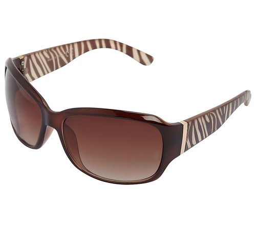 Chocolate zebra arm sunglasses