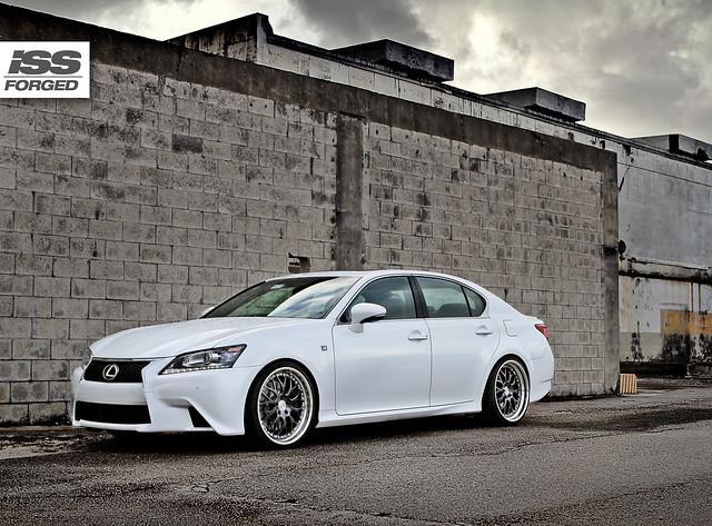 2013 Lexus GS350 on 20 ISS Forged Spyders in a Tinted Brush with Polished 