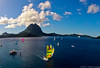 Tahiti Pearl Regatta, leg 2 departure from Bora Bora by Pierre Lesage