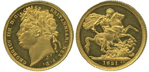 1821 Gold Soverign