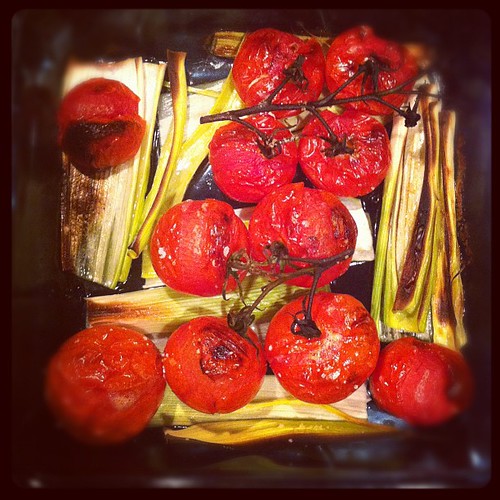 Roasted tomato & leek