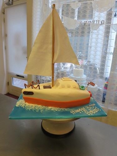 3D Sailboat Cake by CAKE Amsterdam - Cakes by ZOBOT