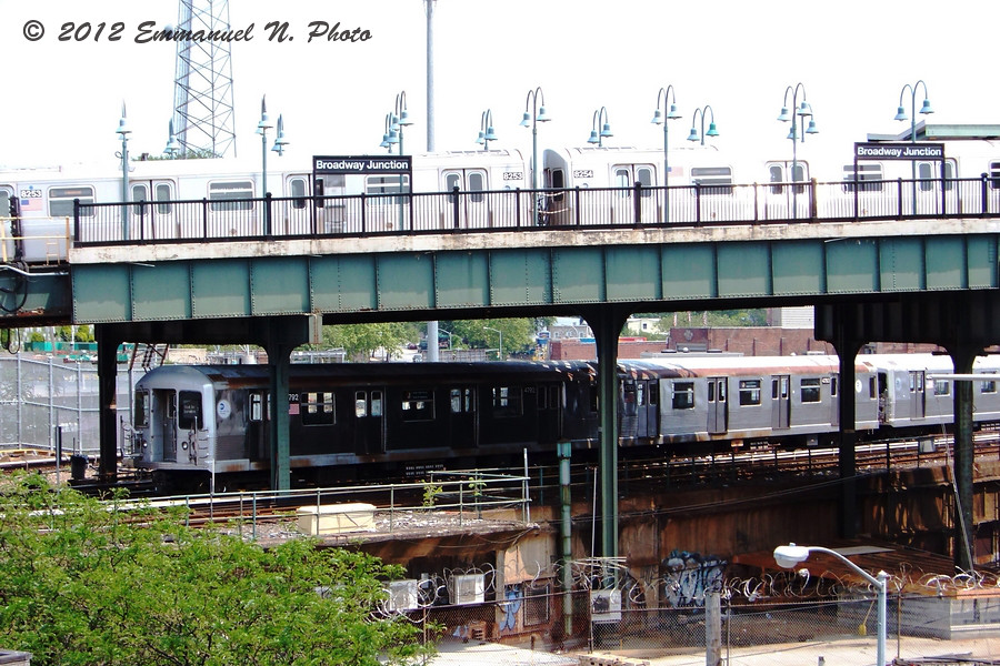 MTA Subway R42s at the East New York yard
