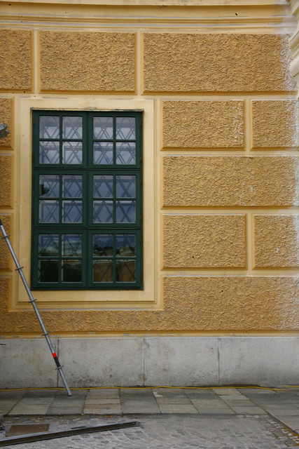 schönbrunn palace window, Yellow Ochre