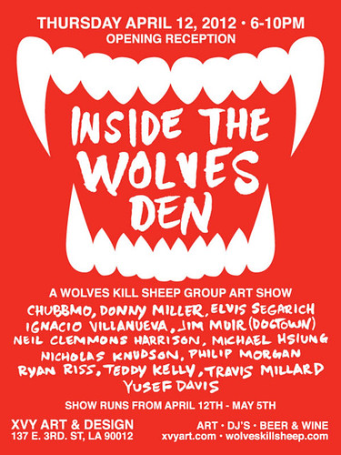 INSIDE THE WOLVES DEN GROUP ART SHOW by Michael C. Hsiung