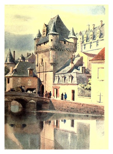 004-Loches puente en la ciudad-Sketches on the old road through France to Florence-1905- Alexander Henry Hallam Murray