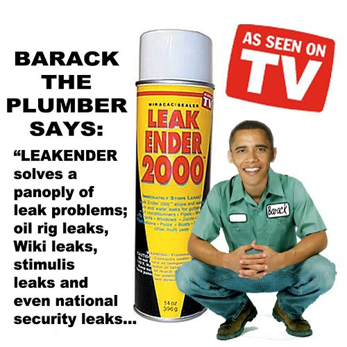 BARACK THE PLUMBER SAYS by Colonel Flick