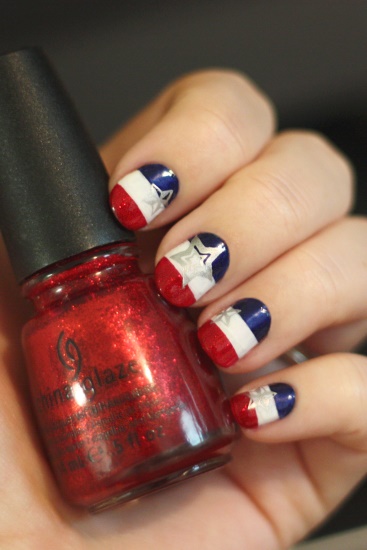 Patriotic Nails Tutorial, 4