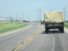 4 Military Vehicles Ahead of Us