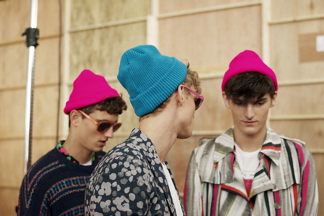 backstage at Topman