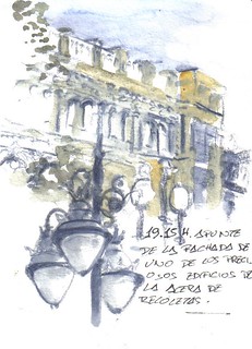 35 sketchcrawl in Valladolid. 19.15H. Acera de Recoletos