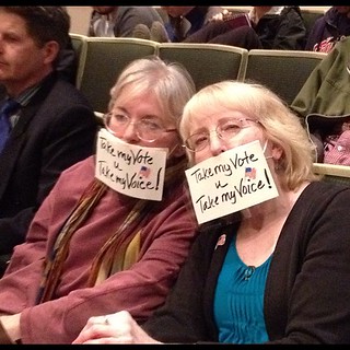 Protesting disenfranchisement at the Anchorage Assembly.