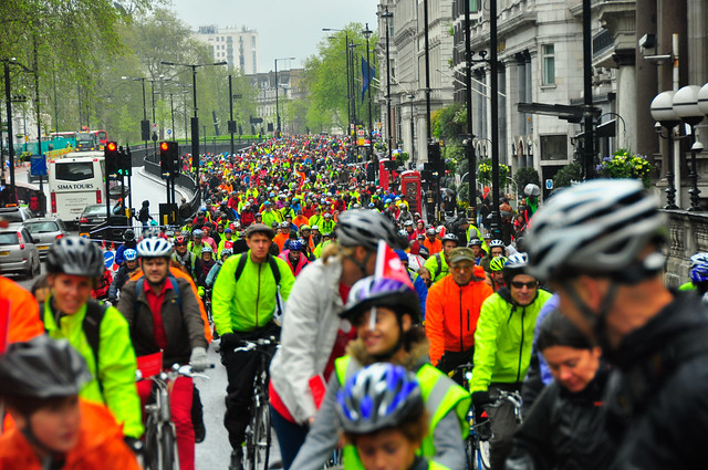 The Big Ride - so many cyclists