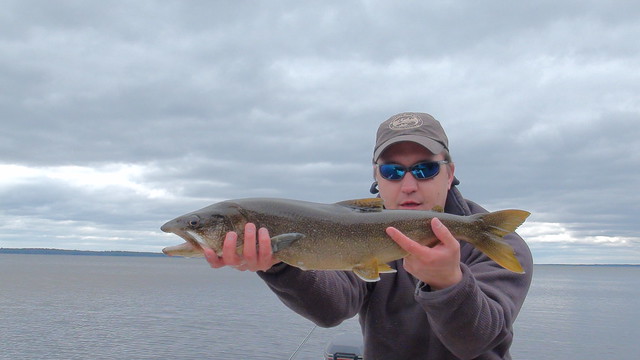 Andrew's first Lake Trout on the fly!