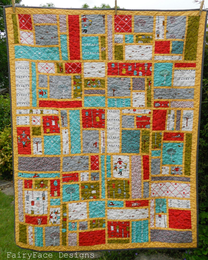 Little Apples Stained quilt finished