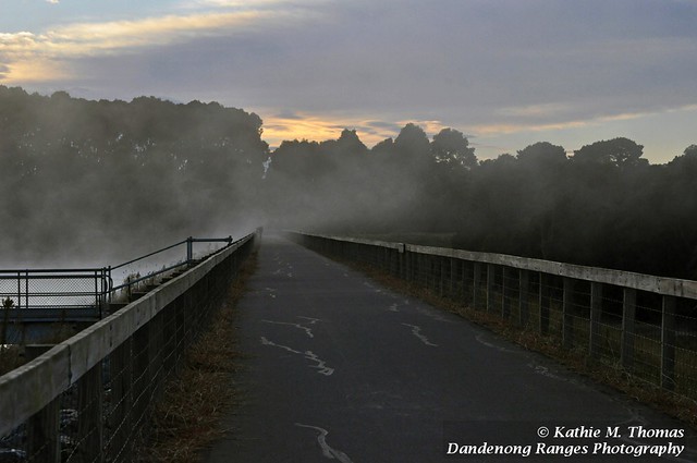 Mist crossing the wall