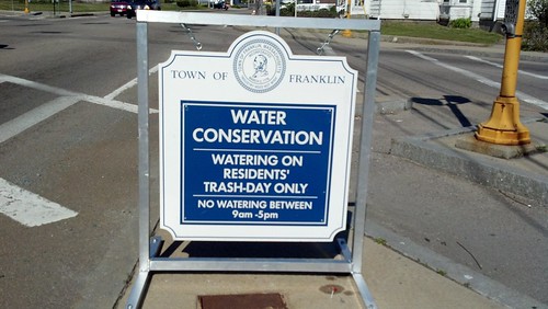 water conservation sign