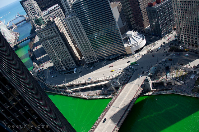 Chicago River, St. Patrick's Day