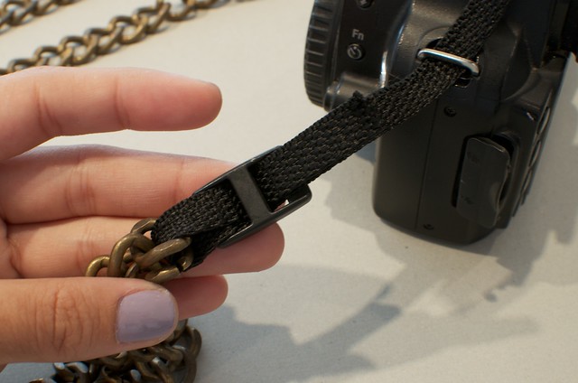 diy chain camera strap process 6