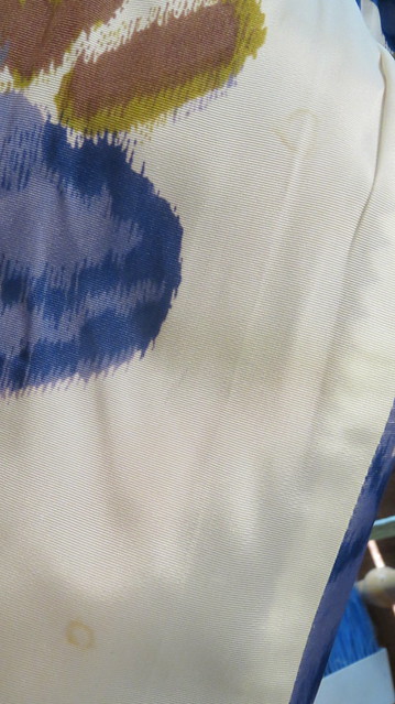 stains on front of dress