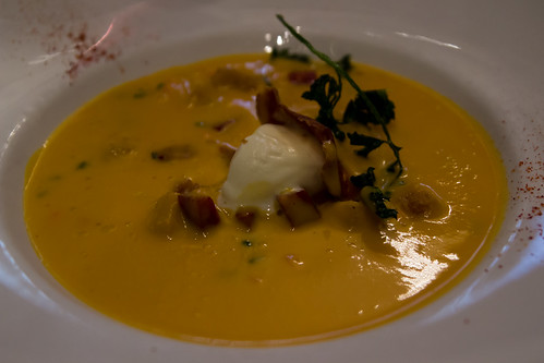 Sweet Potato Soup at Les Papilles