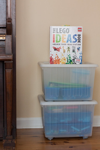 LEGO storage for the young builder